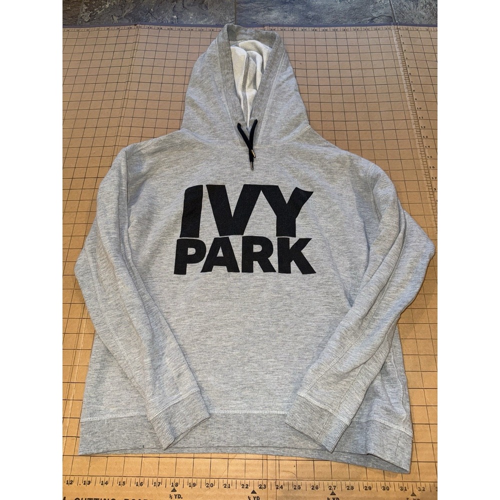 Ivy Park Beyonce Hoodie Women's Size Small Gray Pullover Sweatshirt Long Sleeve